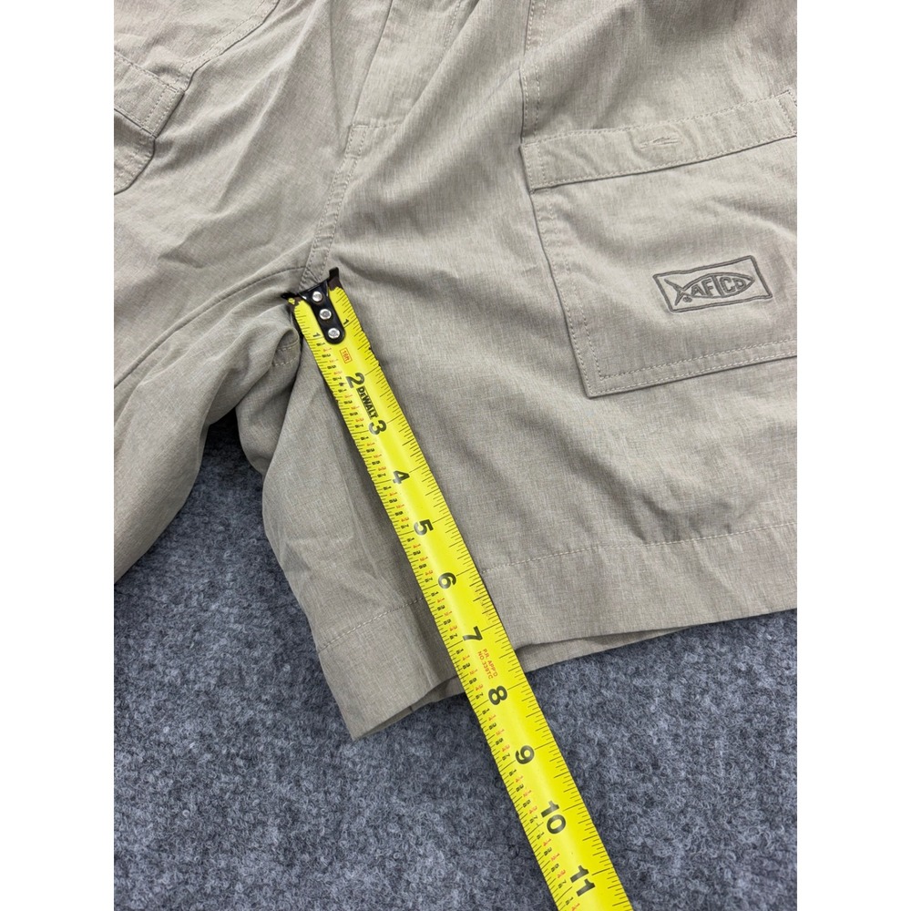 AFTCO American Fishing Tackle Co Mens Tan Fishing Shorts Size 36 Cargo Quick Dry - Picture 7 of 8